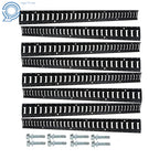 Set of 8 Powder-Coated Steel E-Track Tie-Downs for E-Track Systems