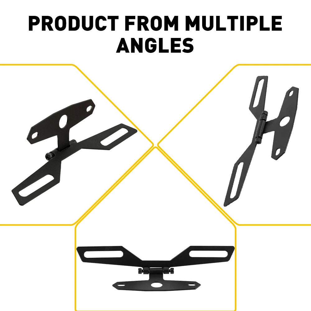 Universal Flip Up Motorcycle License Plate Bracket