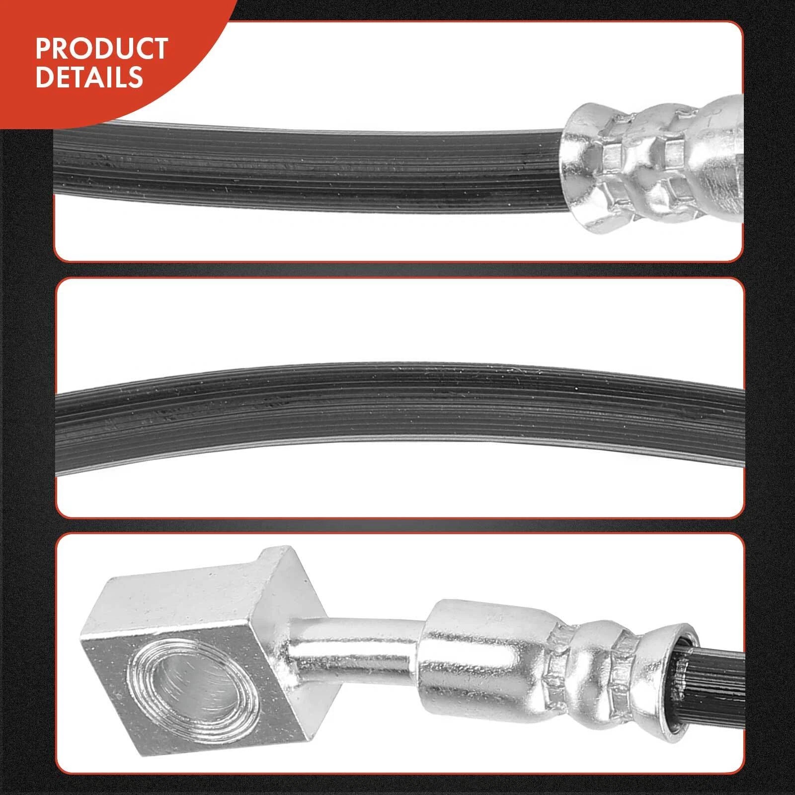 2X Rear Outer Brake Hydraulic Hose for Chevy Tahoe GMC Yukon (2000–2006)