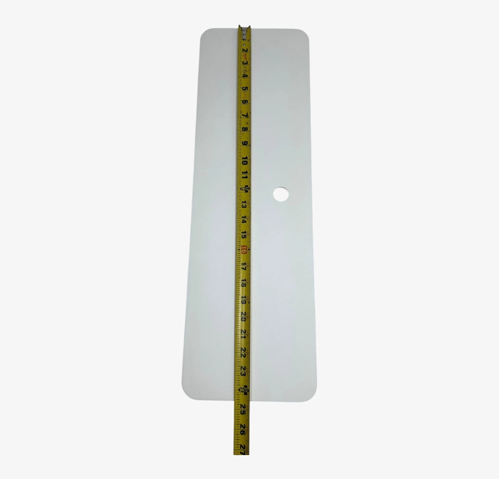 White Polycarbonate Marine Hatch Sheet Panel for Various Boats (24 5/8'' x 7 3/4'' x 1/2'')