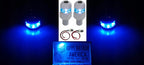 License Plate Light Fasteners Bolts Blue LED for Universal Car Truck (--)