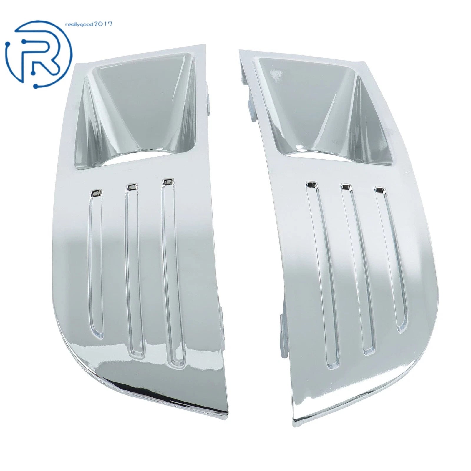Set of 2 Chrome Fog Light Lamp Trims for Ford Flex (2009-2012)