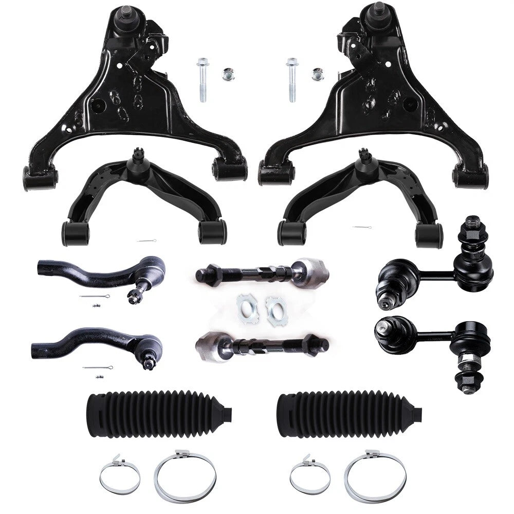 Set of 2 Front Upper & Lower Control Arms for Nissan Xterra (2005–2015)