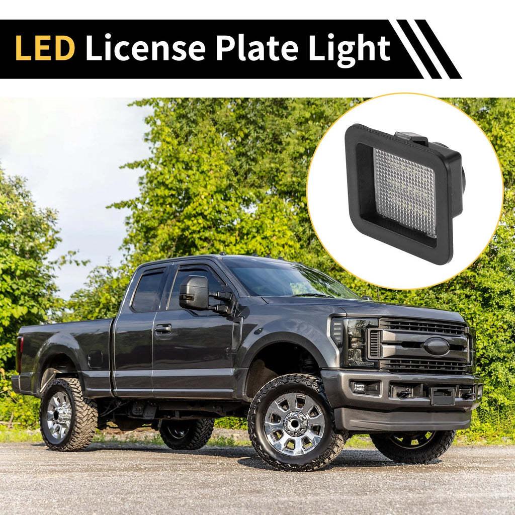 2X License Plate Light Tag Lamp White for Ford F-150 (2015–2023)