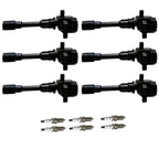 Set of 6 Ignition Coils & Iridium Spark Plugs for Mazda Millenia (1995–2002)