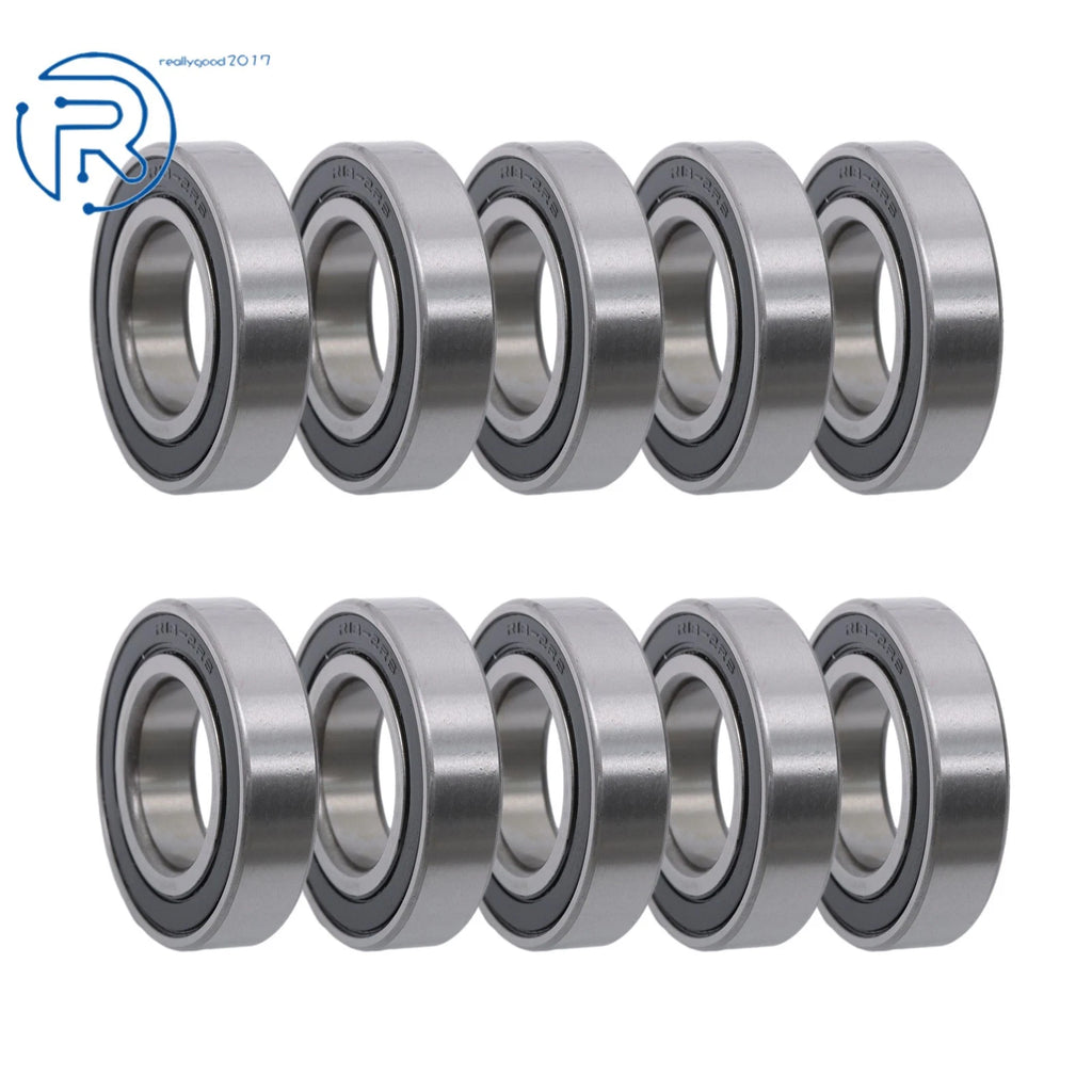 10X R18-2RS Double Rubber Seals for Deep Groove Ball Bearing (1-1/8" × 2-1/8" × 1/2")