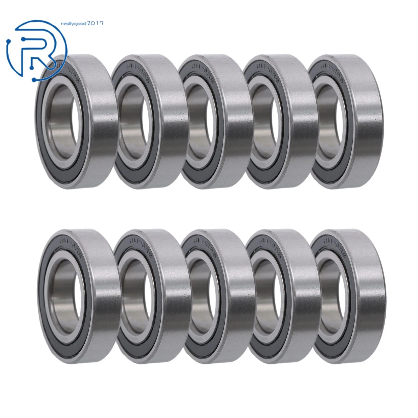 10X R18-2RS Double Rubber Seals for Deep Groove Ball Bearing (1-1/8" × 2-1/8" × 1/2")