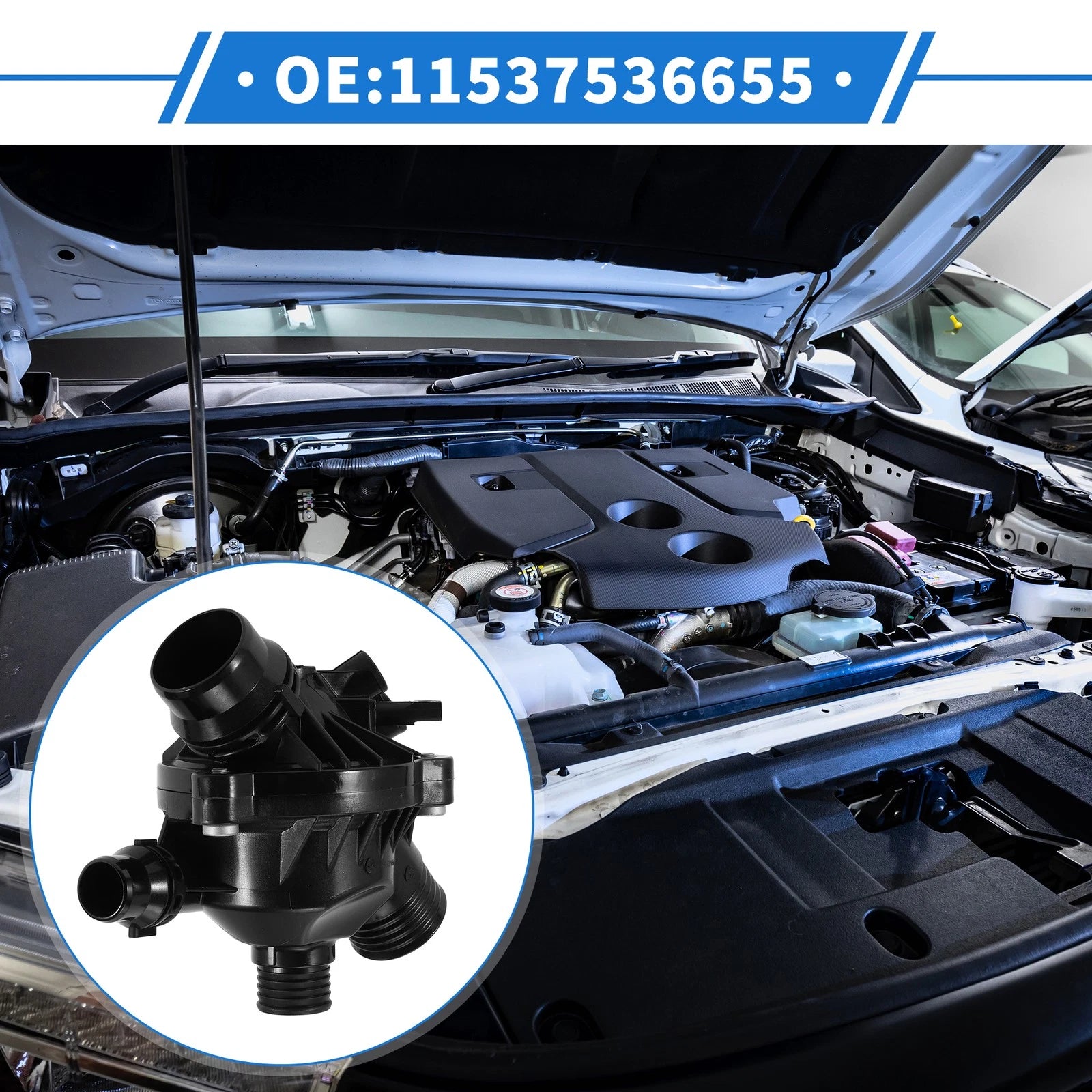 Engine Coolant Thermostat Housing Assembly for BMW 328i xDrive (2009–2013), Z4 (2006–2016)