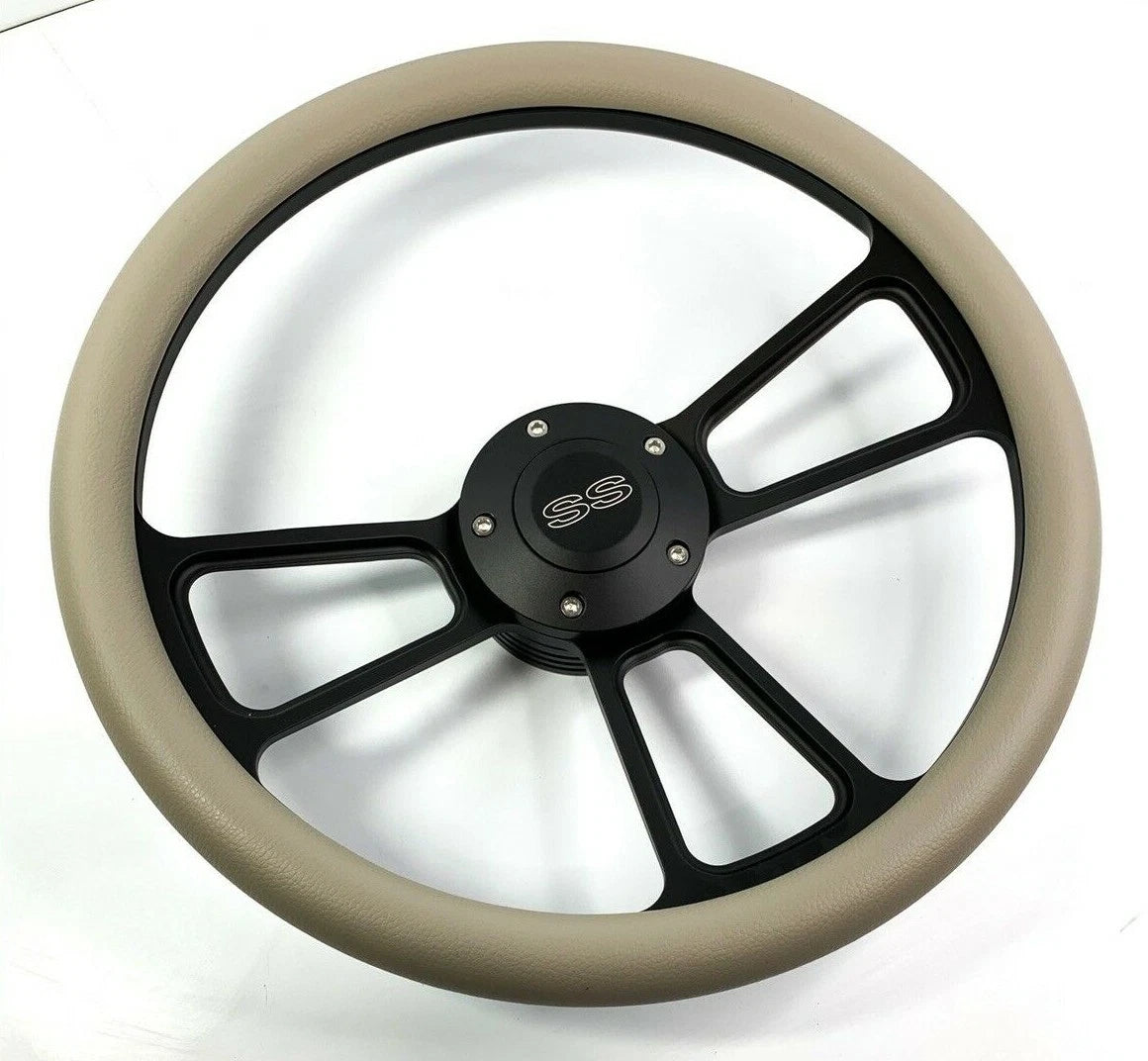 Steering Wheel Cover Black Half Wrap Replacement for Universal Fit (2005–2025)