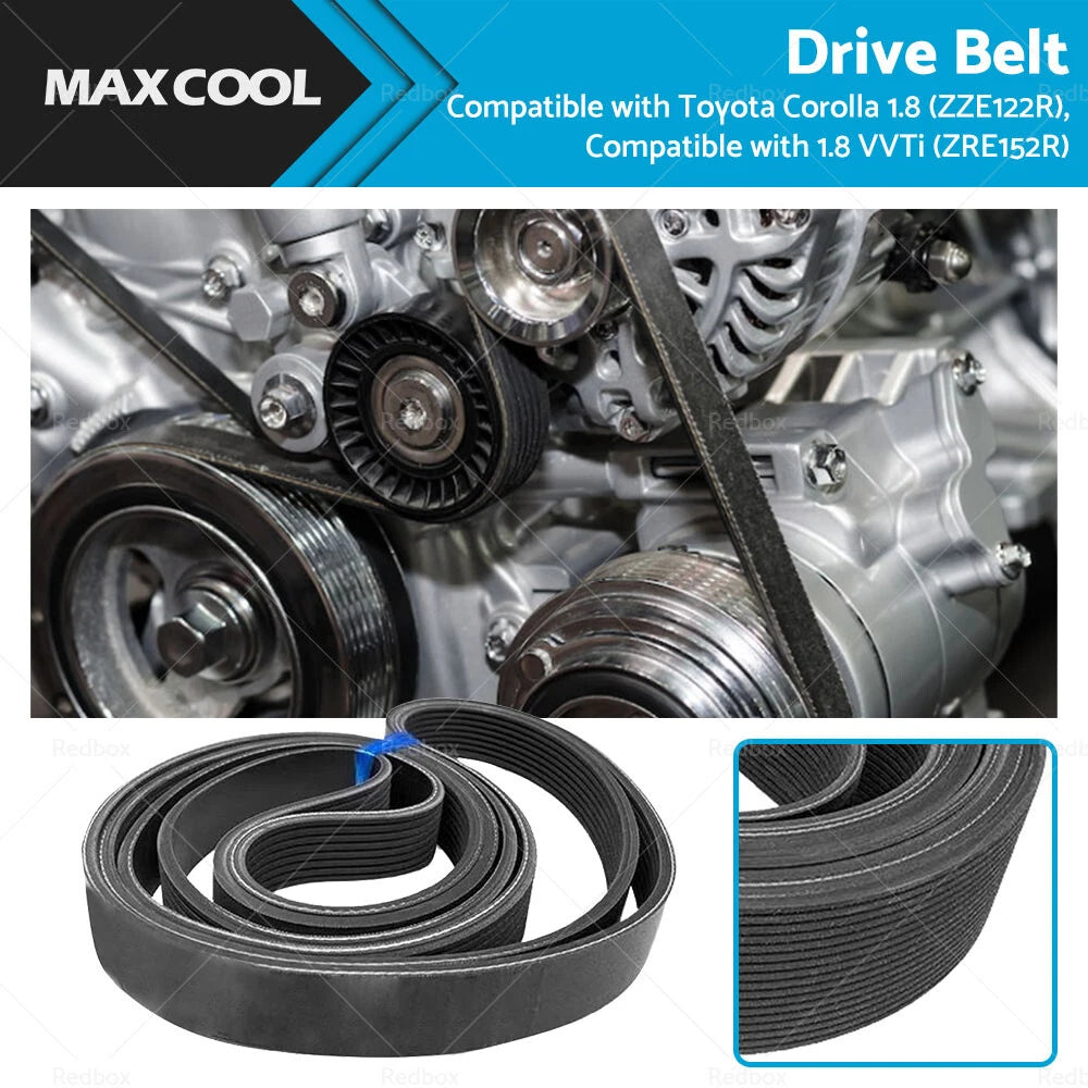 Ribbed Belt 6PK1810 for Toyota Corolla 1.8 (ZZE122R, ZRE152R)