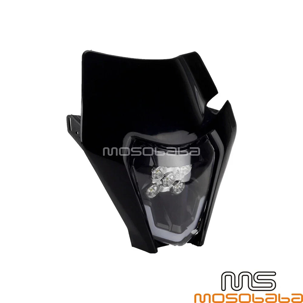 Black LED Headlight Assembly for 350 EXC-F, 450/500 EXC Six Days (2017-2023)