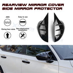 2Pcs Glossy Black Rearview Mirror Covers for Honda Civic 11th (2019-2021)