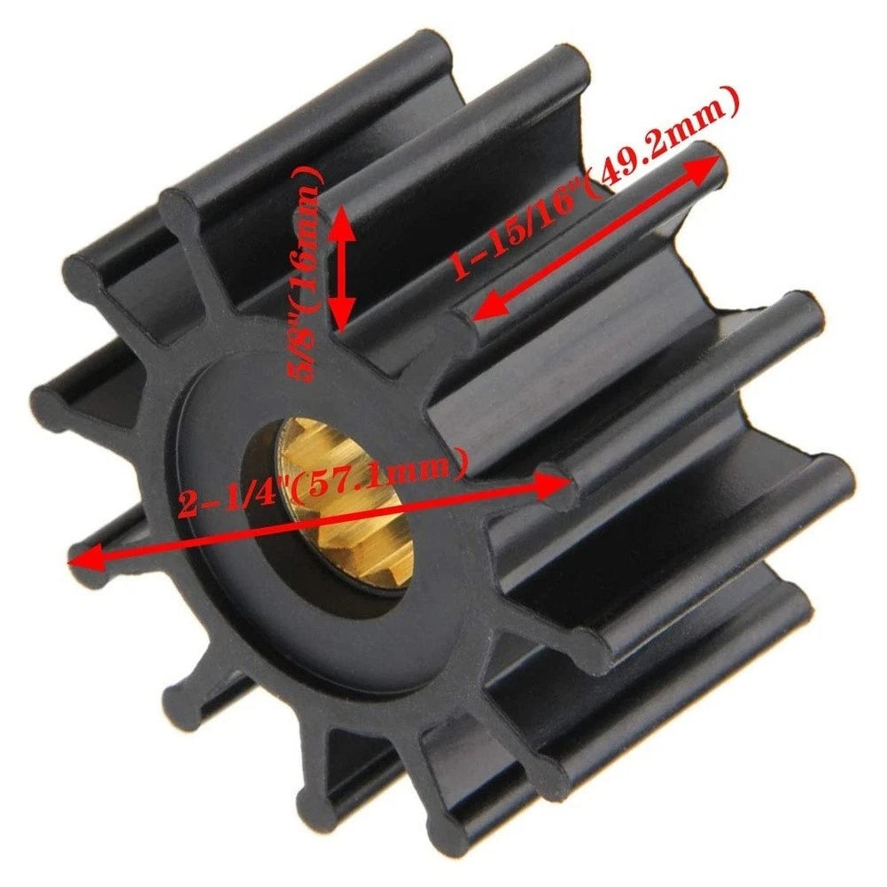 Impeller Repair Kit for - Neoprene Rubber, Brass Insert
