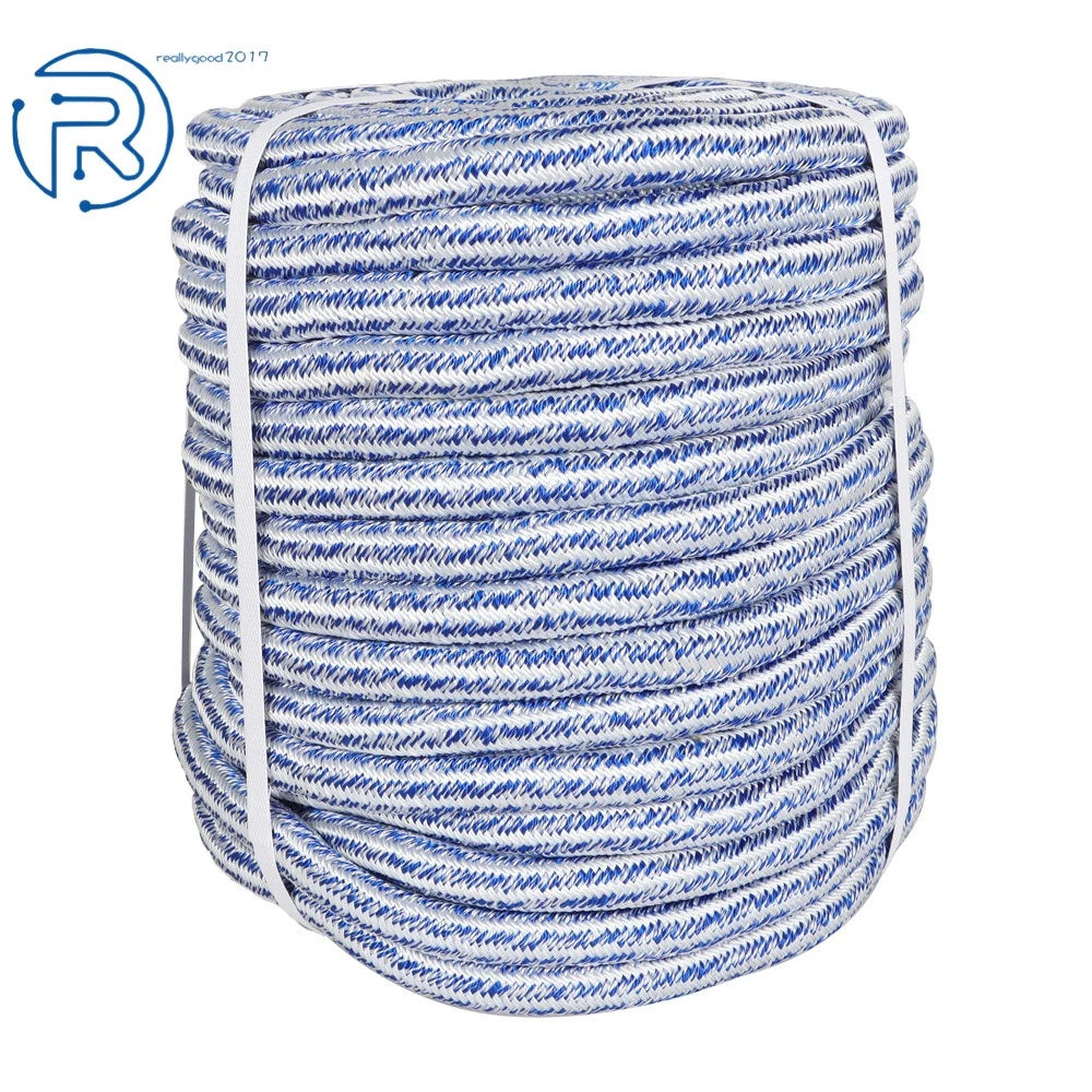 24 Strand Braid Polyester Rope for Arborist Tree Camping (20000 lbs)