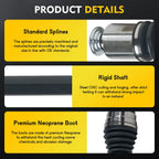 CV Axle Shaft Assembly for Acura MDX ZDX (2010–2013) Front Left Right