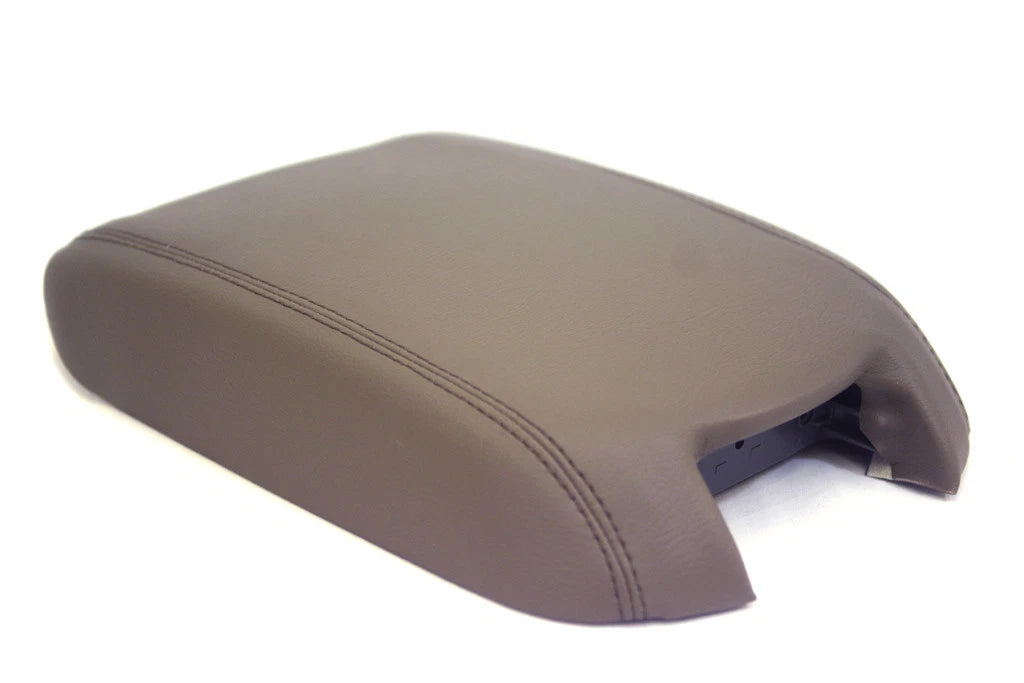 Leather Synthetic Console Armrest Cover for Ford Taurus (2010–2019) Dark Beige