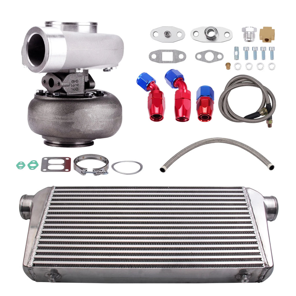 Turbo Kit for Gt45 T4 (V-Band, 4 Bolt Flange)
