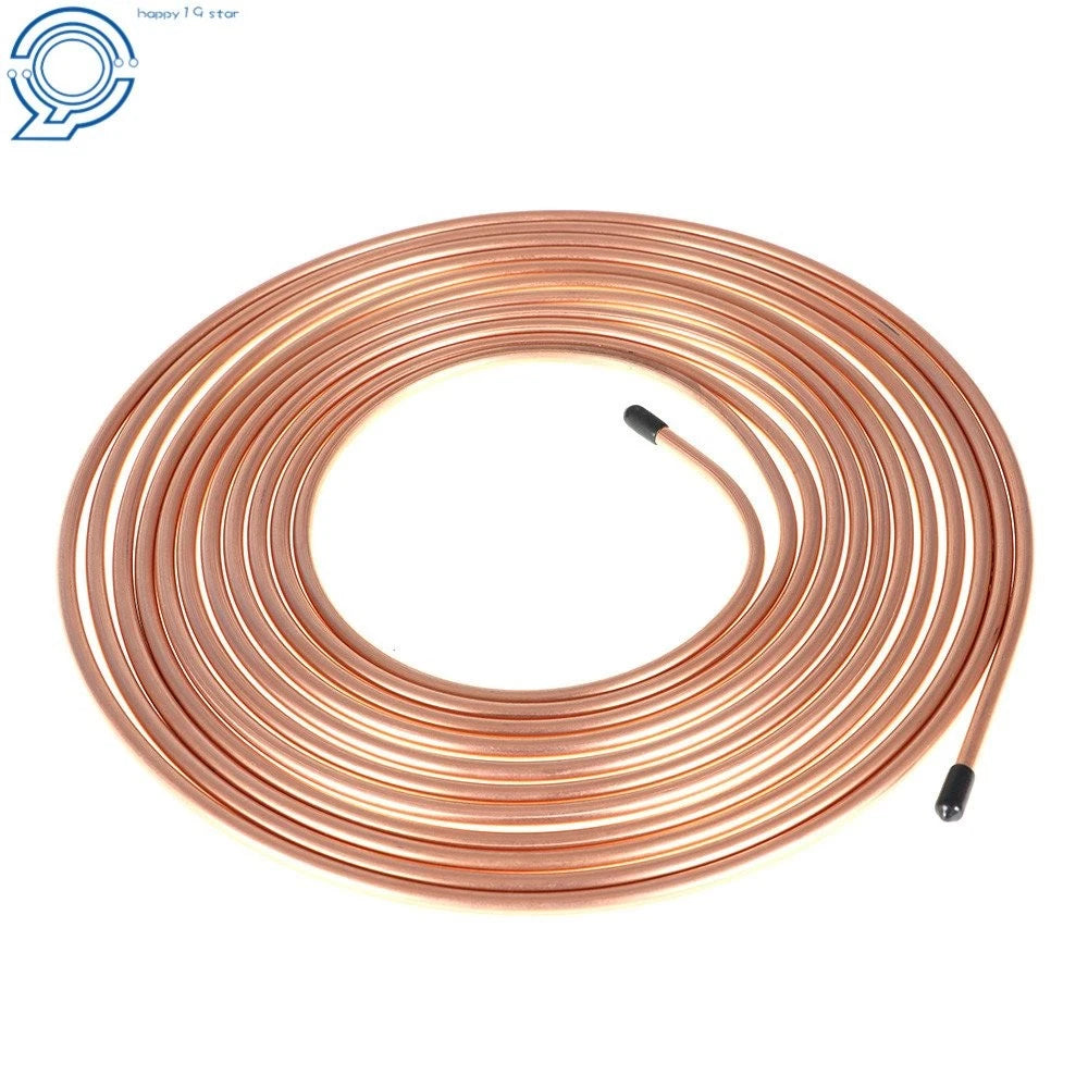 25 ft Copper Brake Line Tubing Kit for Universal Applications
