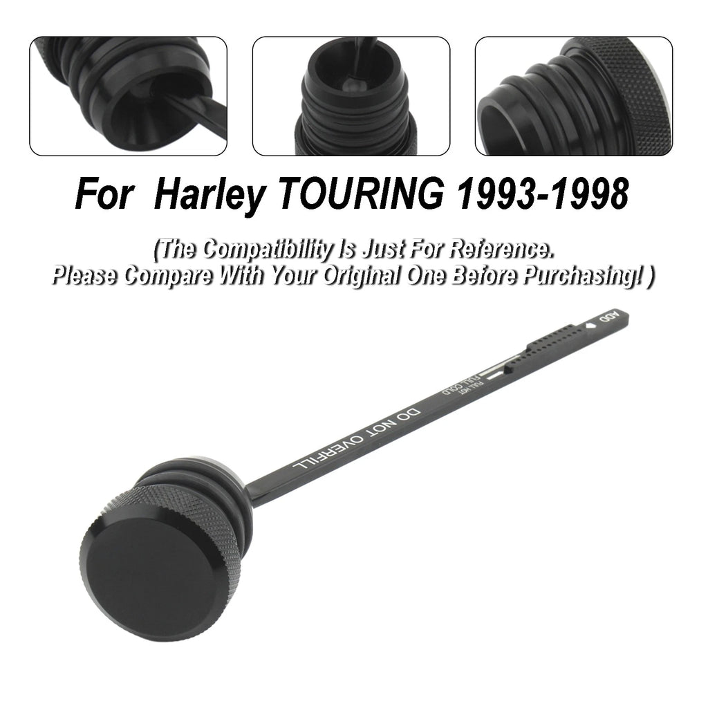 Oil Dipstick Tank Cap Plug 0710-0002 for Harley Touring FLHT FLHS FLTC (1993–1998)