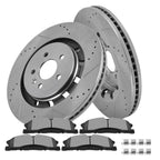 Front Brake Drilled & Slotted Rotors & Ceramic Pads for Ford Explorer (2013–2019)
