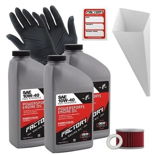 10W-40 Oil Change Kit for Honda CMX450C Rebel (1986–1987)