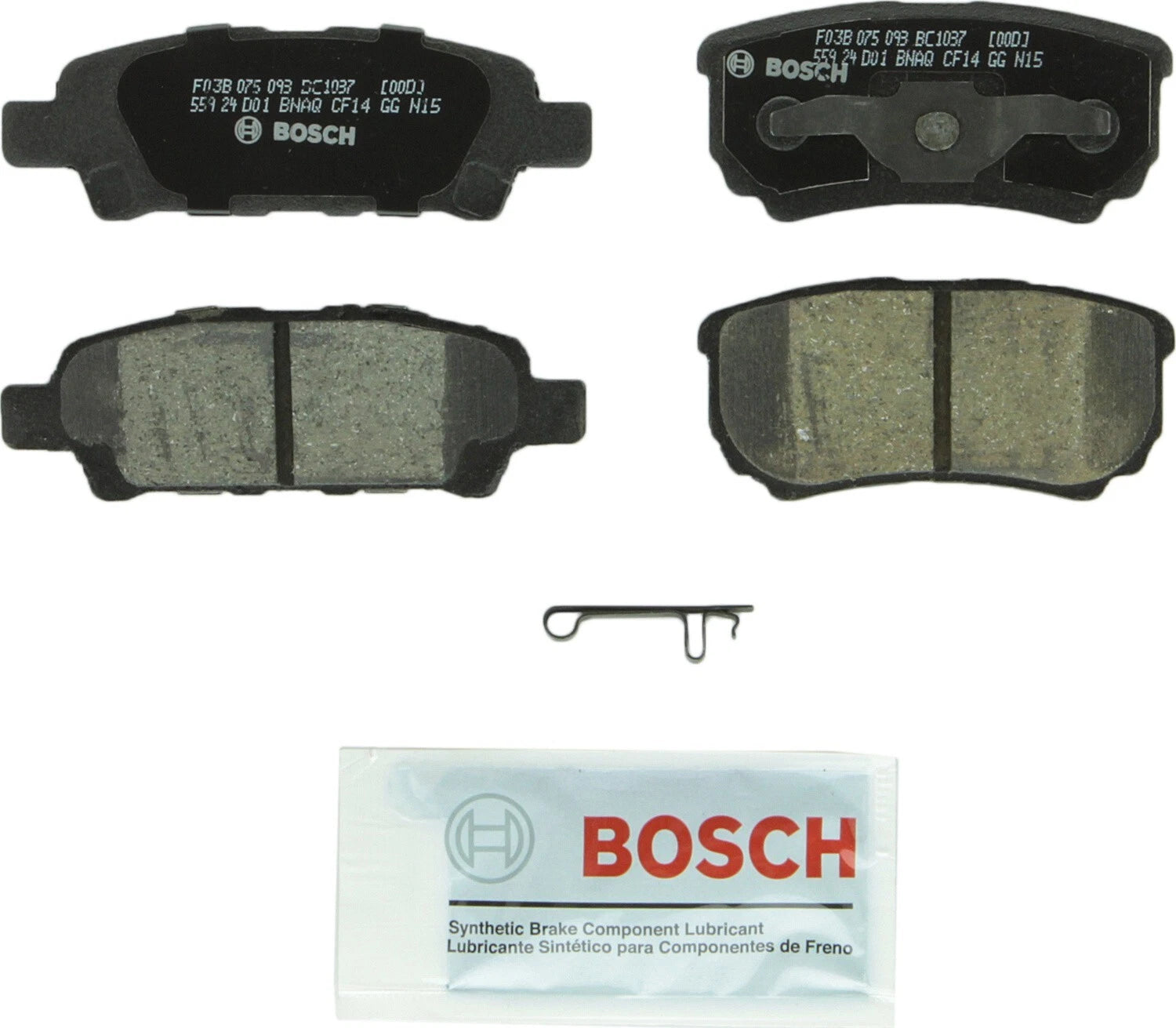 Rear Brake Kit 262mm Rotors Bosch Ceramic Pad for Chrysler Dodge Jeep Mitsubishi