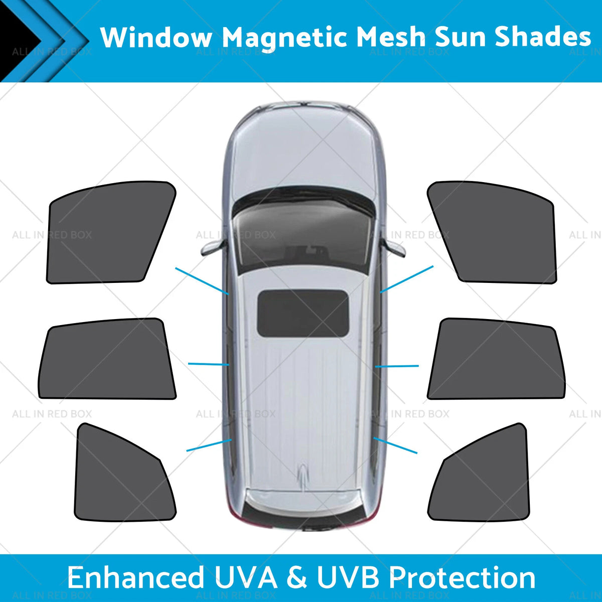Magnetic Mesh Sun Blind Shades for BMW iX3 (2023–2024)