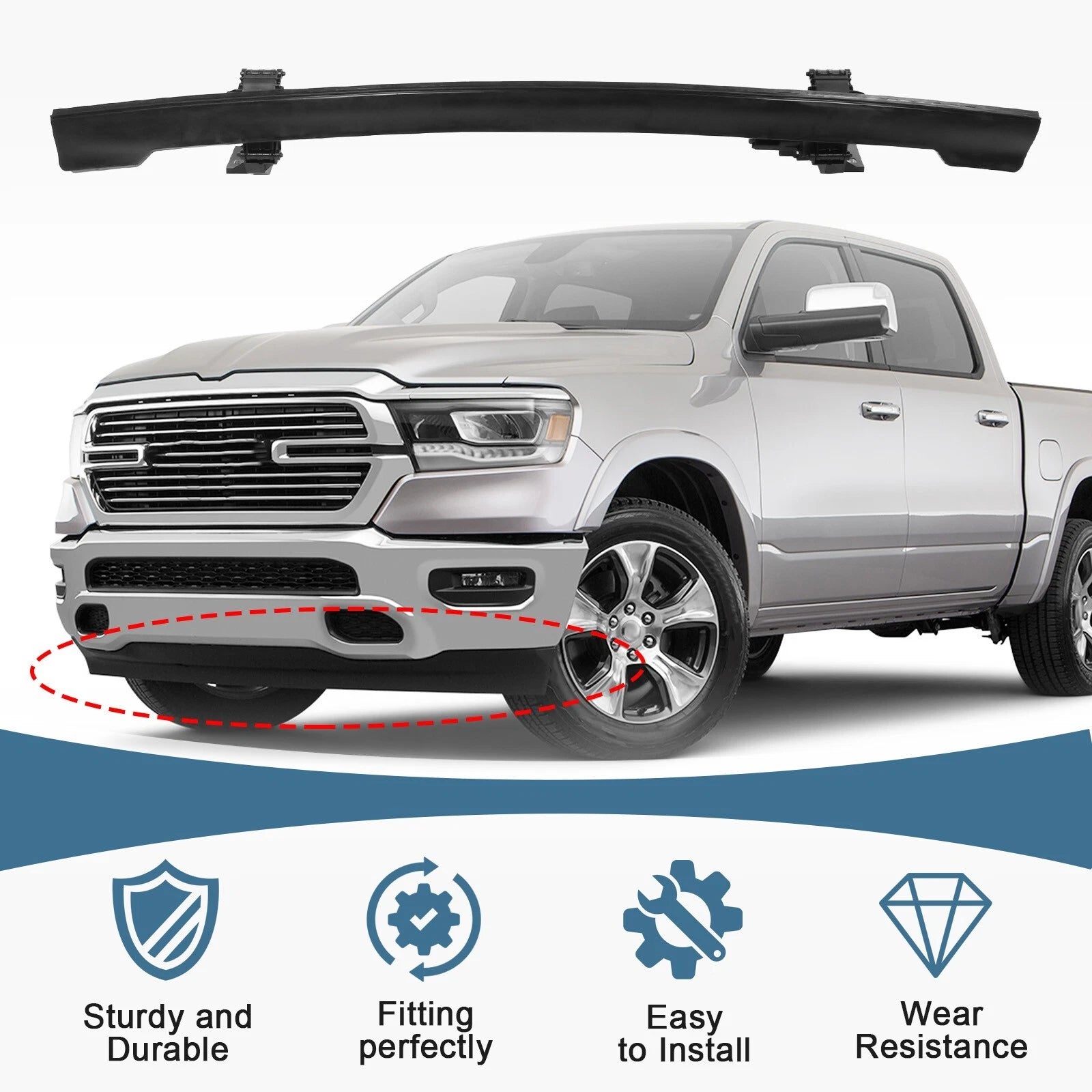 Front Active Air Dam for RAM 1500 (2019-2023)