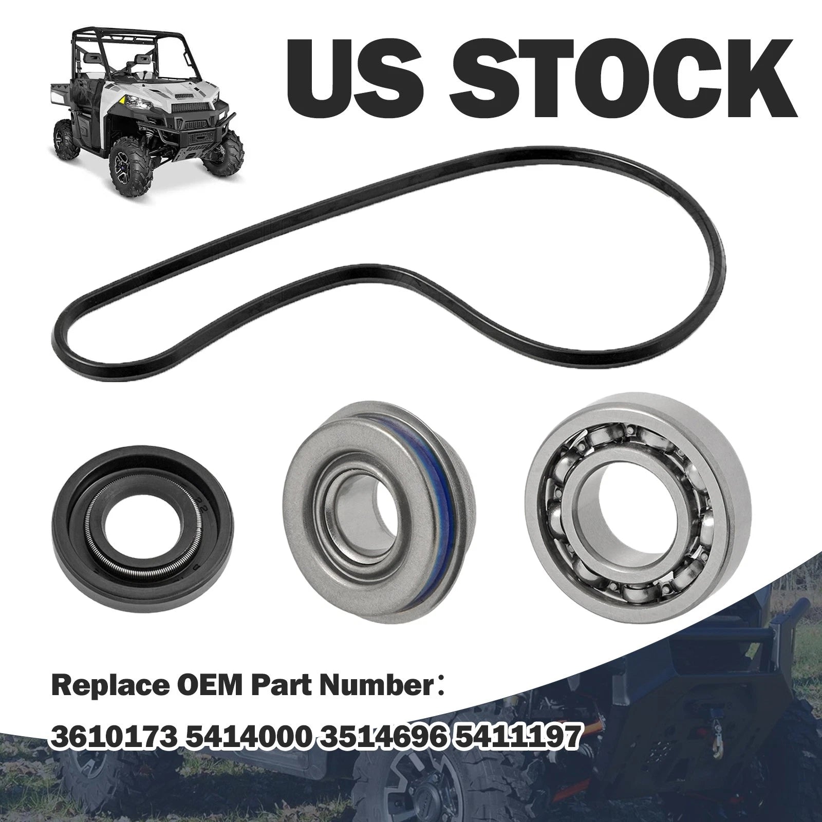 Water Pump Bearing Seal Kit for Polaris RZR 570 (2015–2021)