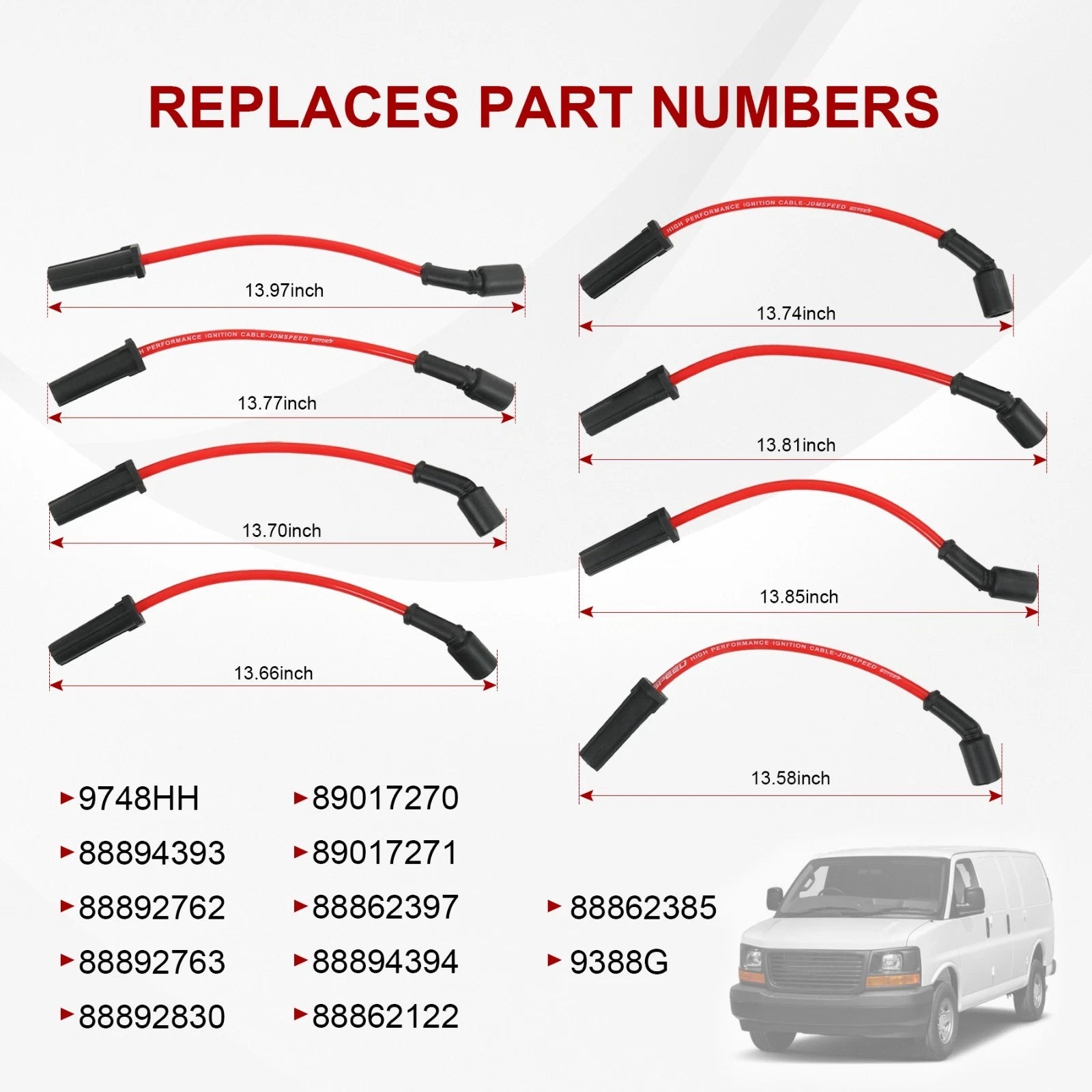 Spark Plug Wire Set for GM GMC Pontiac (1999-2013)
