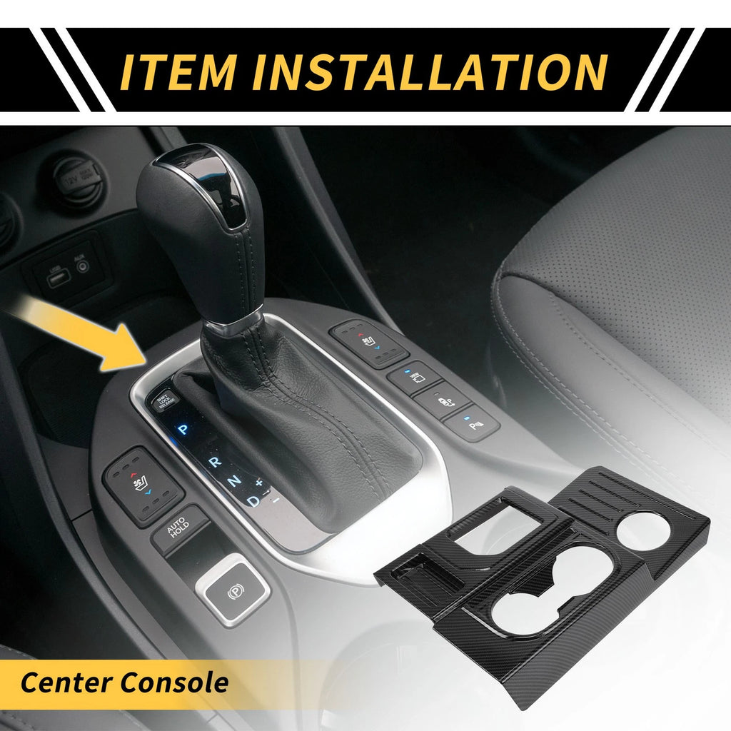 Carbon Fiber Gear Shift Frame Panel Cover Trim for Toyota Tundra (2014–2021)