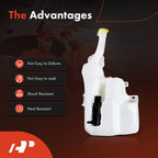 Windshield Washer Reservoir with Cap & Pump for Ford Mustang