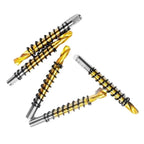 5pcs Titanium Plated Steel Drill Bits for Metal (Pilot, Center Holes)