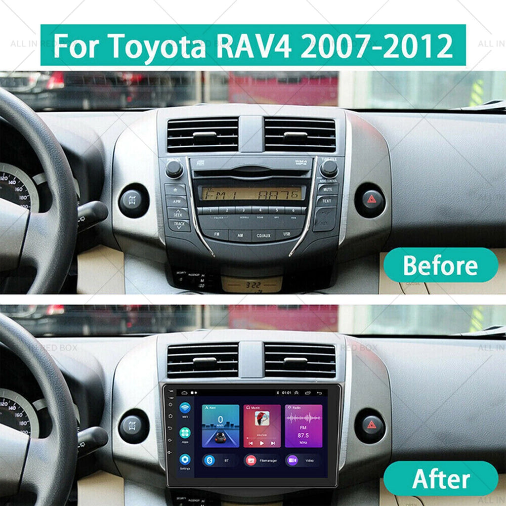 Android 13 CarPlay Stereo for Toyota RAV4 (2007–2013) 9'' Head Unit