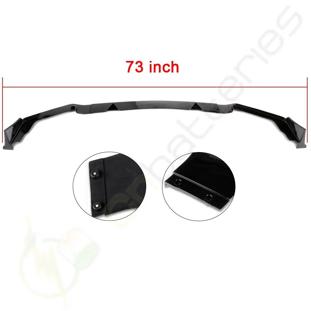 3PCS Front Bumper Lip for Infiniti Q50 (2014–2018) Painted Black