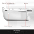 Left Side Chrome Rear Bumper End Cap for Toyota Tundra (2014–2021)