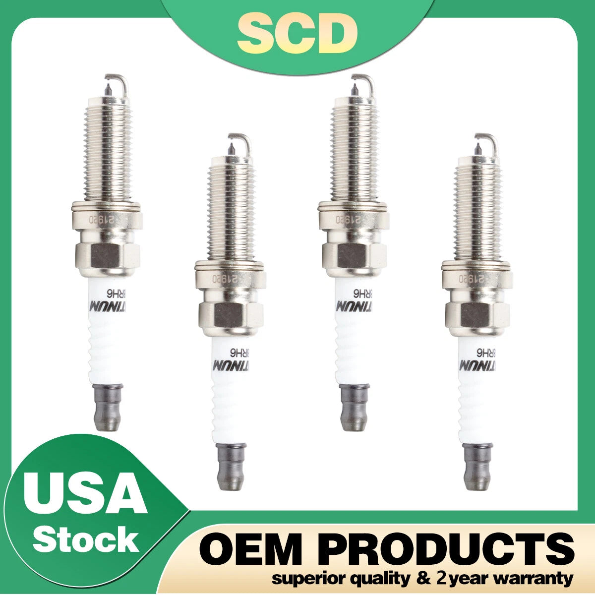 4X Double Platinum Spark Plugs for Subaru Forester WRX (2015–2017) 22402AA830