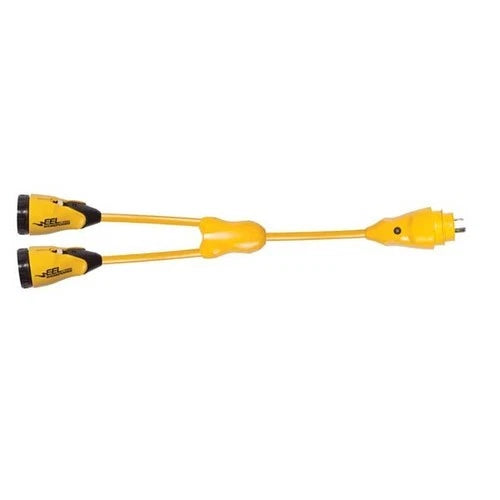Marinco EEL Y Shore Power Adapter 30A Dock to 2-30A Boat (Y30-2-30)