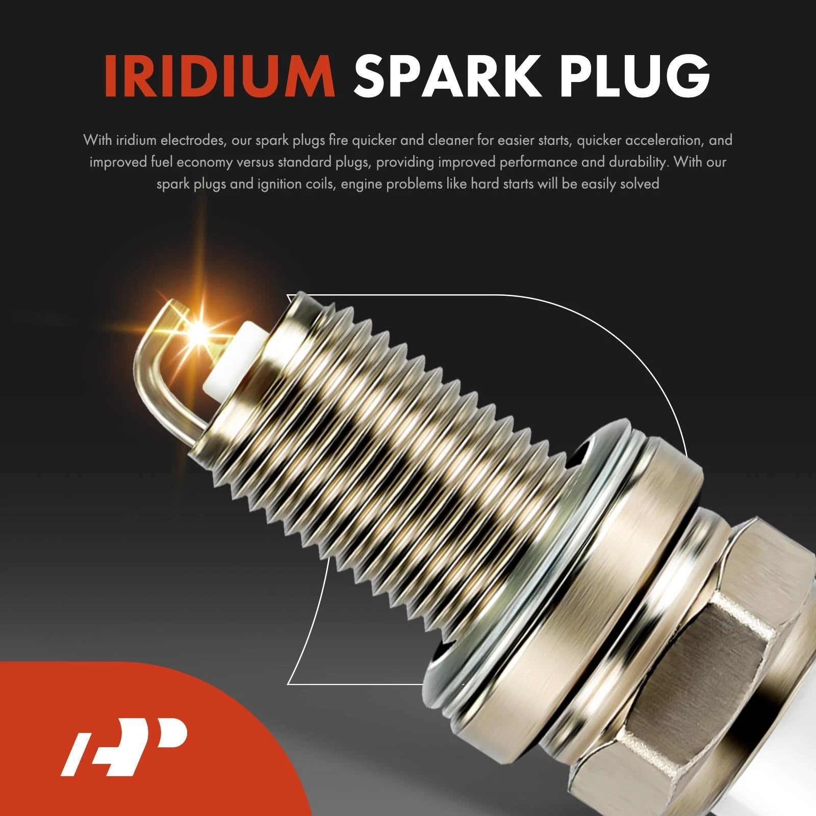 Set of 4 Ignition Coils & Iridium Spark Plugs for Jeep Renegade (2015–2023)