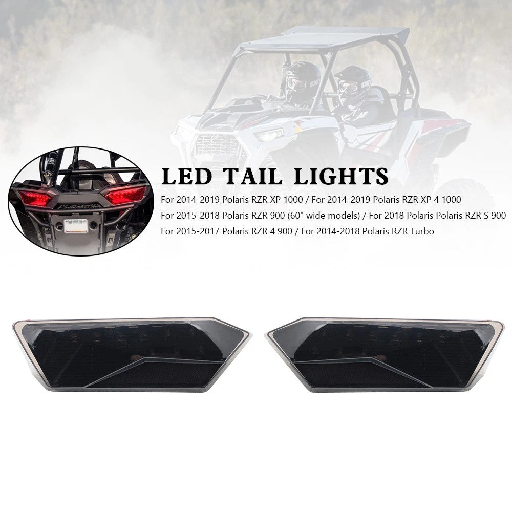 LED Tail Lights for Polaris RZR Turbo 1000 XP 900 S (2014–2019) 2412341 2412342