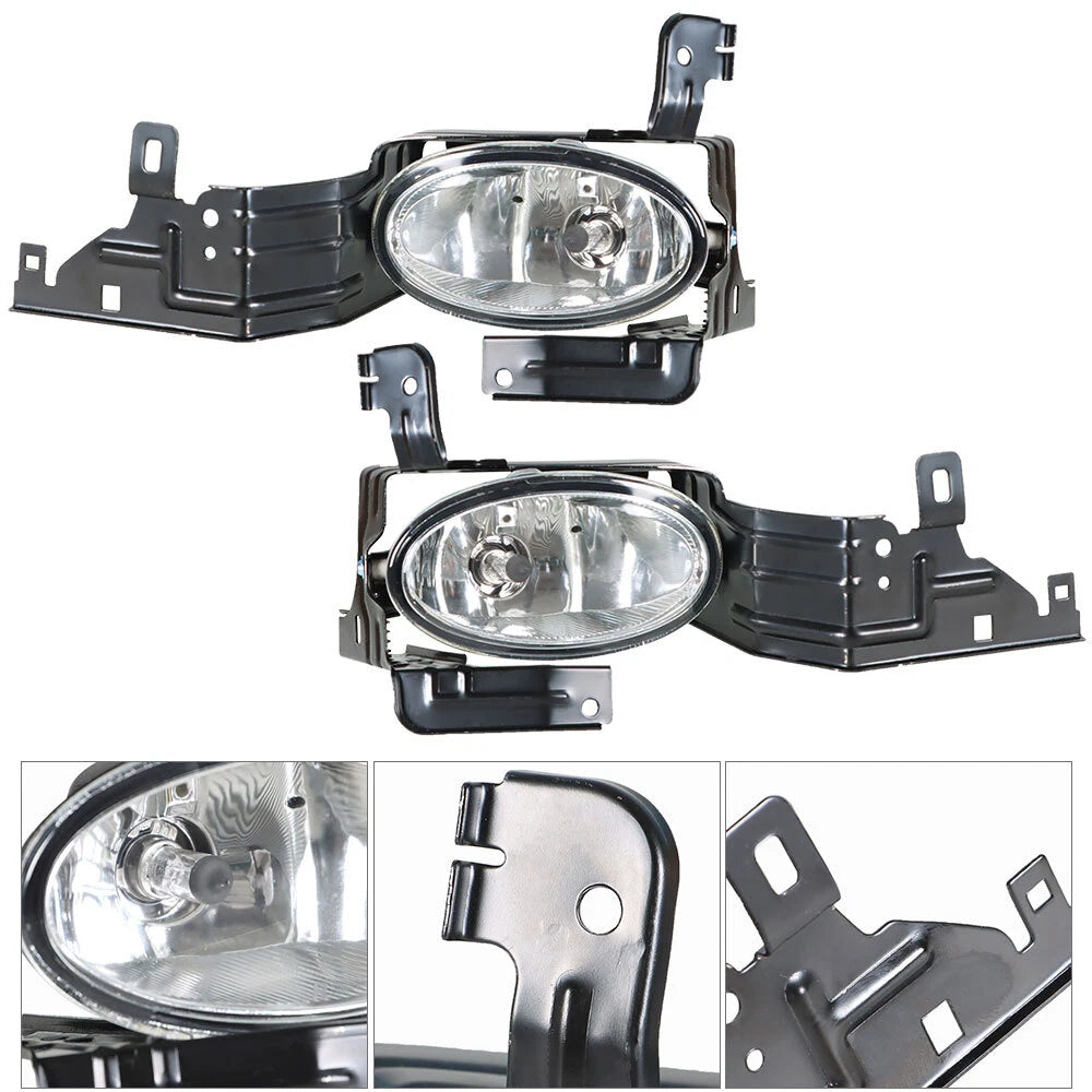 Driving Fog Lights Kit for Honda Accord (2011–2012) - Lamps, Bulbs, Switch, Wire