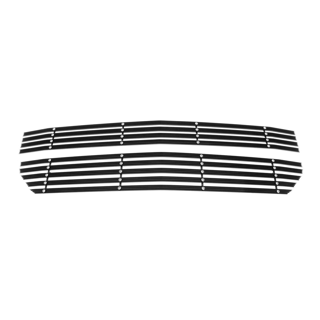 Black Wide Rivet Billet Grille for Chevy Silverado 1500 (2016-2019)
