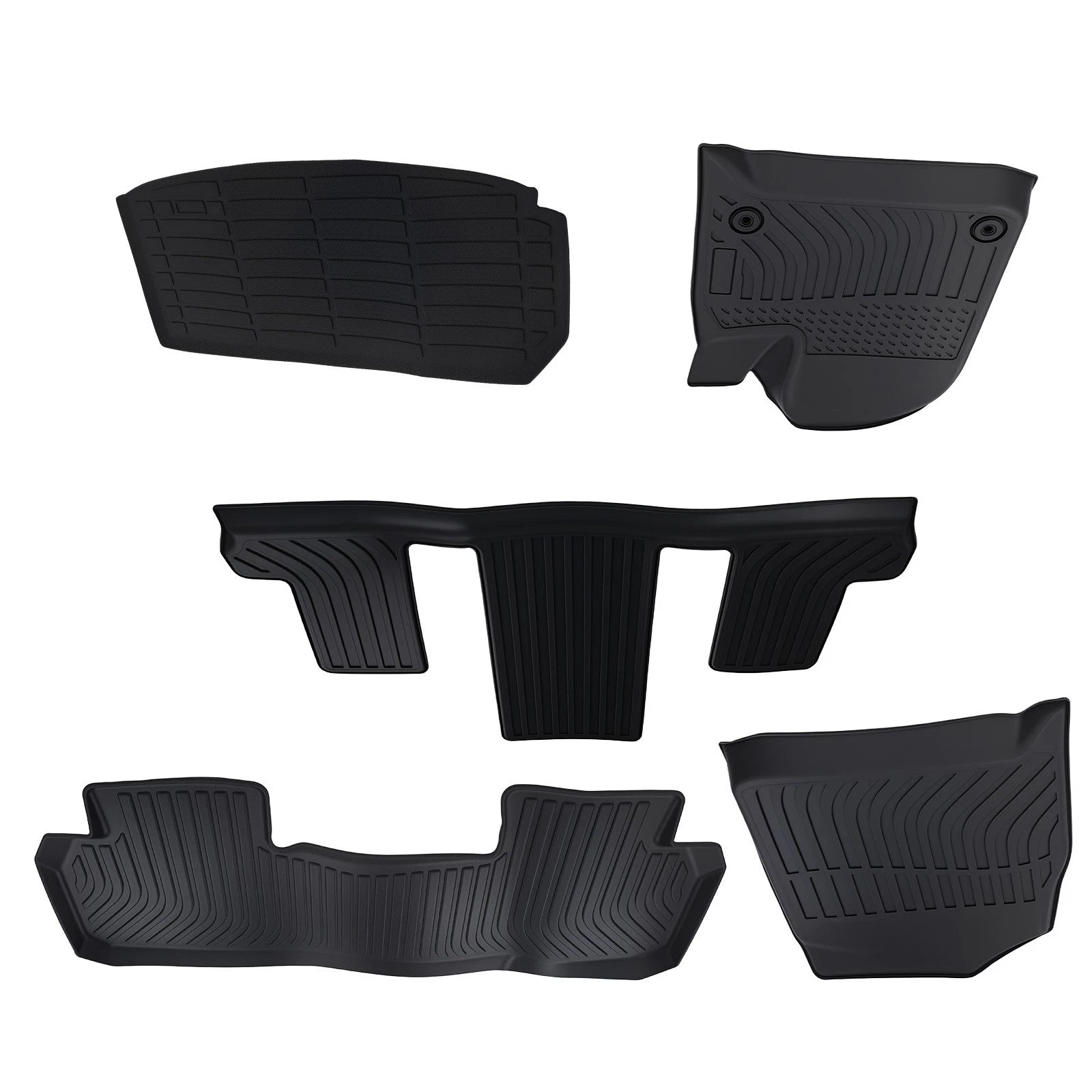 All Weather Floor Mats Set for Chevrolet Traverse (2018–2024) with Cargo Liner TPE