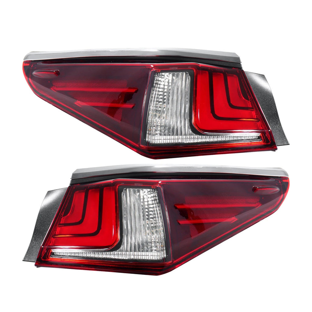 Set of 2 LED Clear Tail Lights for Lexus ES250 ES350 (2019–2021)