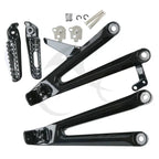 Black Rear Passenger Foot Pegs Set for Honda CBR1000RR (2004-2007)
