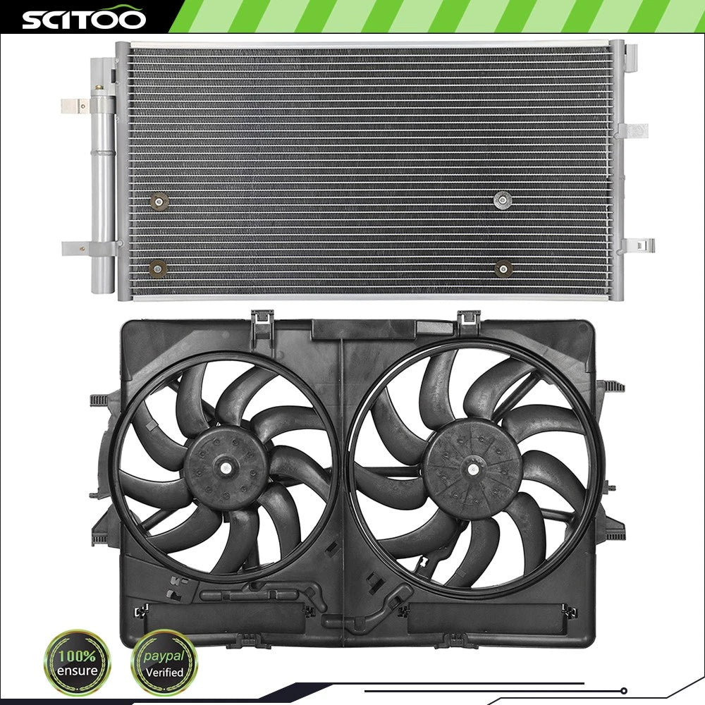 A/C Condenser and Cooling Fan Kit for Audi Q5 S4 (2009–2017)