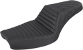 SADDLEMEN Step-Up Seat for Harley Davidson (2014–2023) - Black Tuck-n-Roll