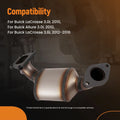 Set of 2 Catalytic Converters for Buick LaCrosse Allure 2010
