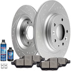 Set of 2 Rear Brake Pads and Rotors for Ford Fusion Mercury Milan Mazda 6 (2006–2012)