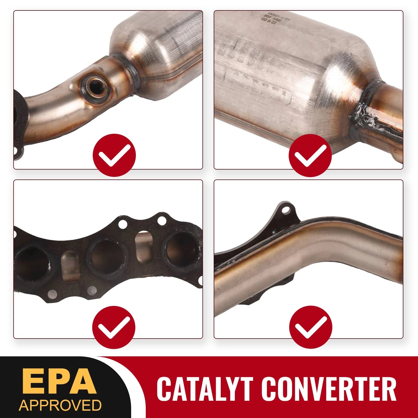 Set of 2 Catalytic Converters for Toyota 4Runner (2003-2009)